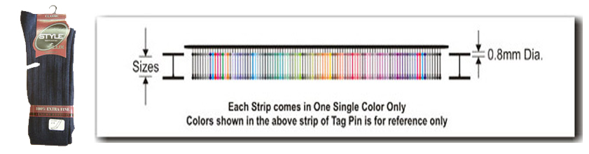 Fine I pin, T- end Tagpin